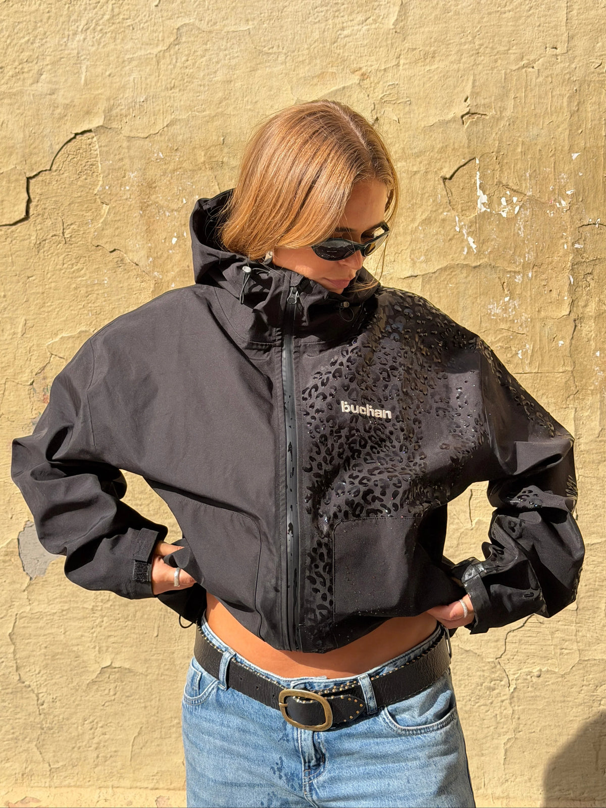 Reactive Leopard Jacket | Black